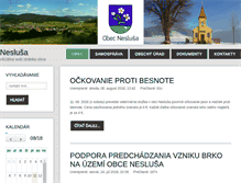 Tablet Screenshot of neslusa.sk